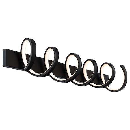 Dweled Marques 39in Bathroom Vanity or Wall Light 3000K in Black WS-831